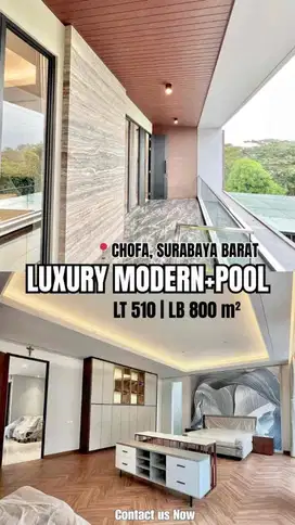 TEV DIJUAL RUMAH MEWAH DI CHOFA RESIDENCE SURABAYA BARAT SEMI FURNISH
