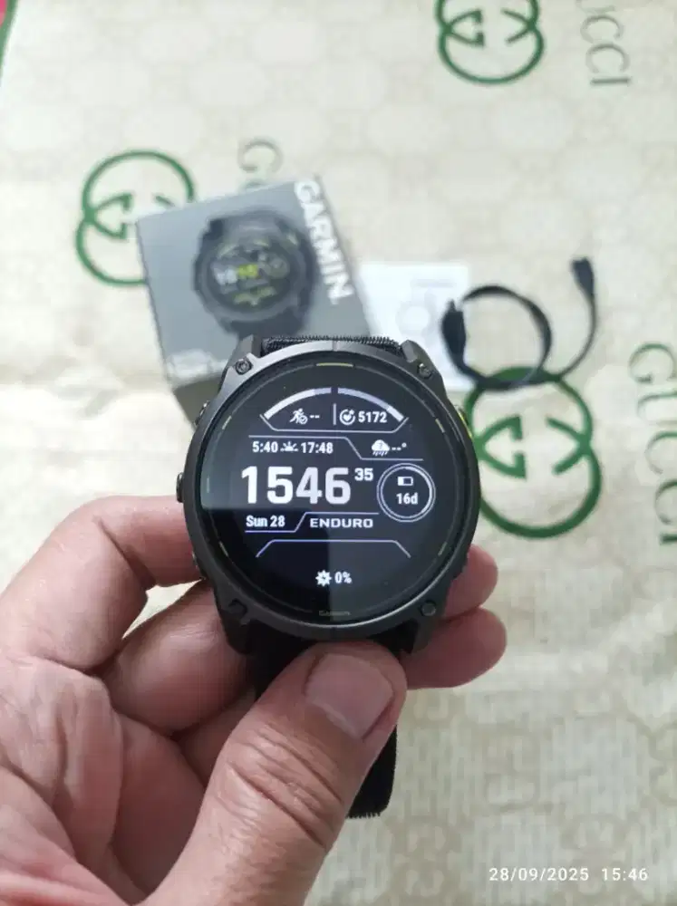 Garmin Enduro 3 - 51 mm Sapphire Titanium Solar Black