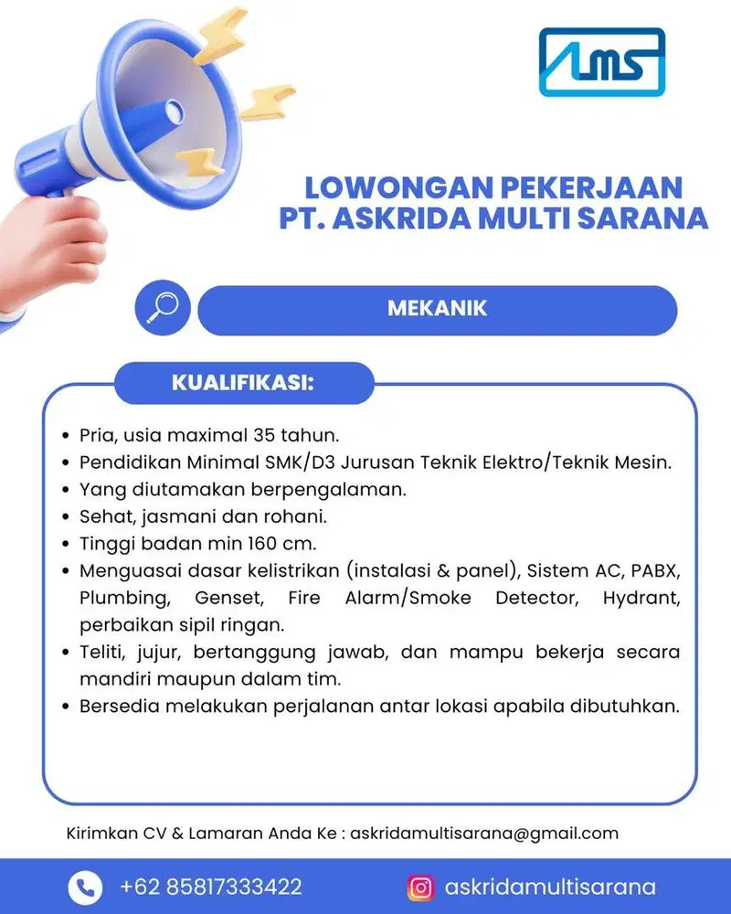 Teknisi Gedung / Engineering