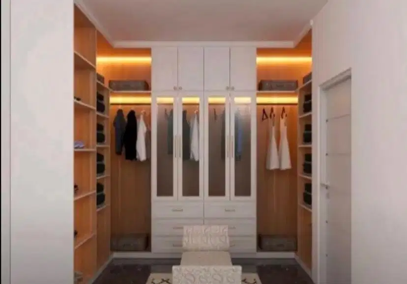 interior design kitchen set kamar set wardrobe lemari backdrop tv