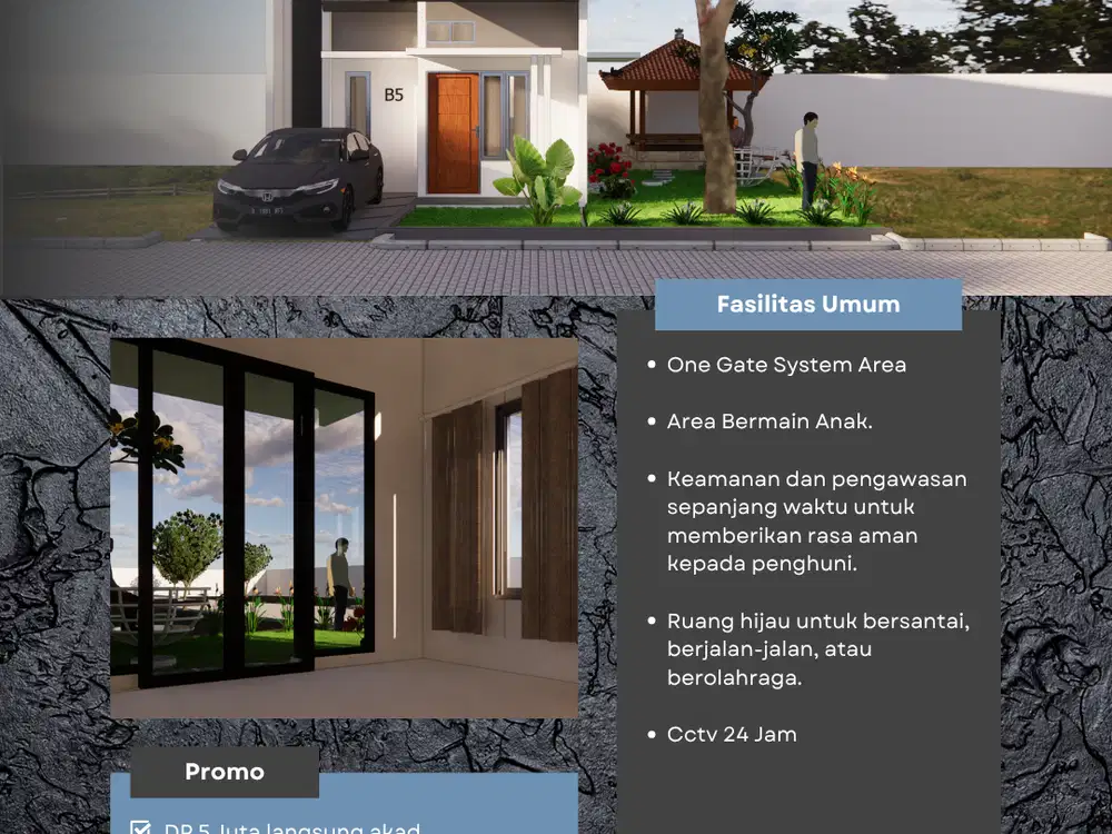 Rumah dijual murah di perum permata indah luas 127 m2 kota malang