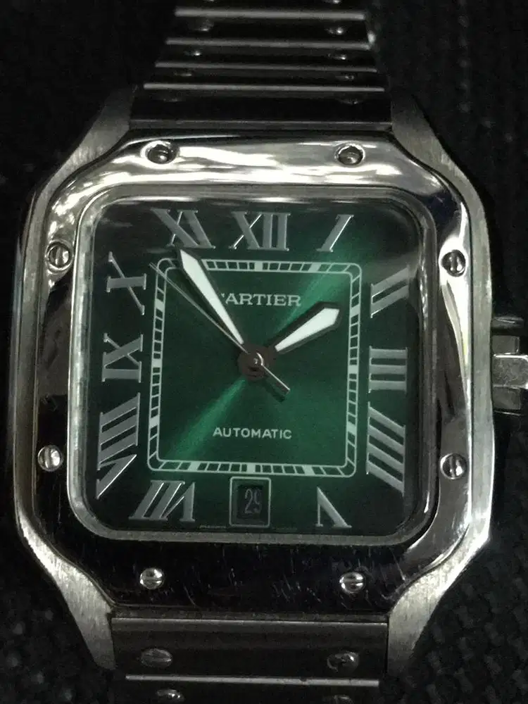 Jam Cartier Santos 100 - L Green Matic