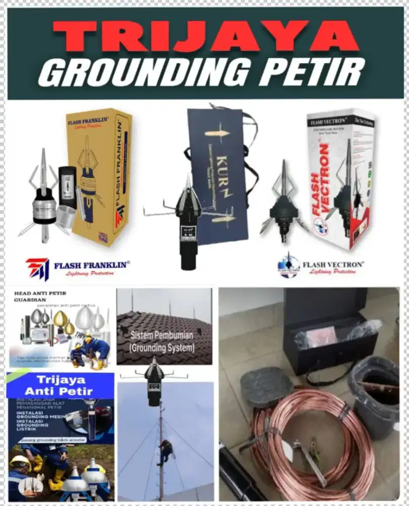 Spesialis ahli jasa pasang penangkal petir dan grounding mesin