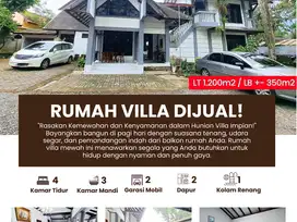 Hunian Elegan Seperti Villa 2 Lantai, Kolam Renang dan Halaman Luas