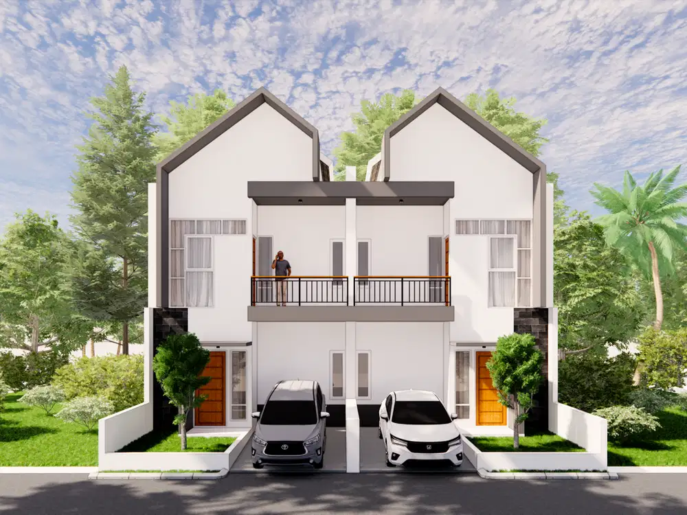 Rumah villa 2 lantai samping apartement dan hotel ternama
