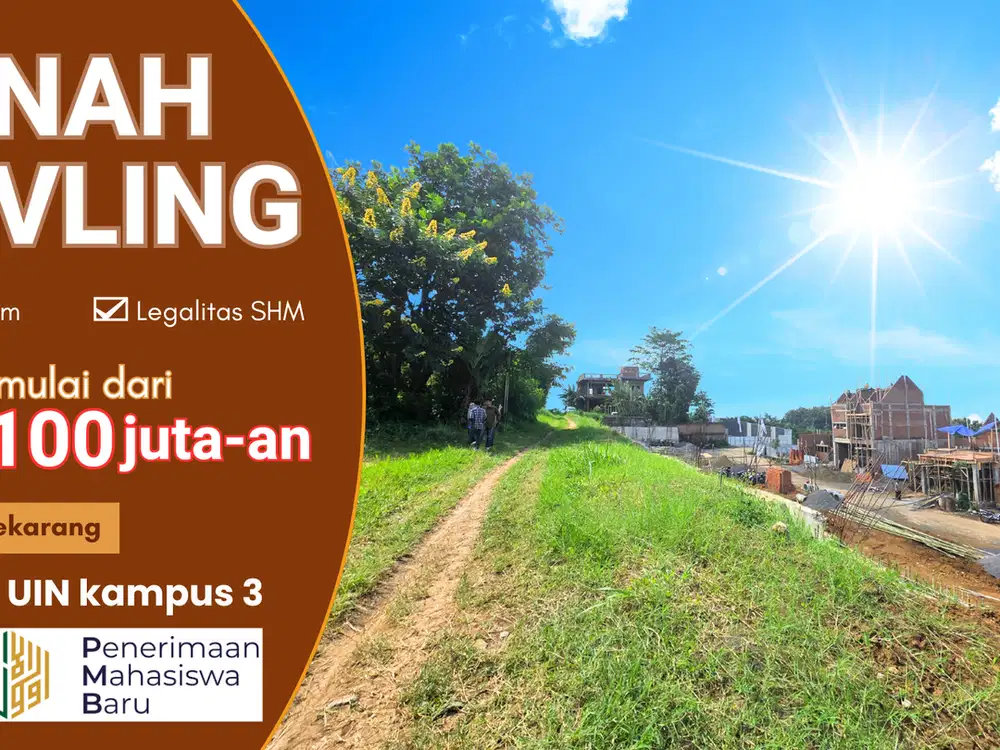 TANAH MURAH KOTA MALANG 1 MENIT UIN MALANG SHM