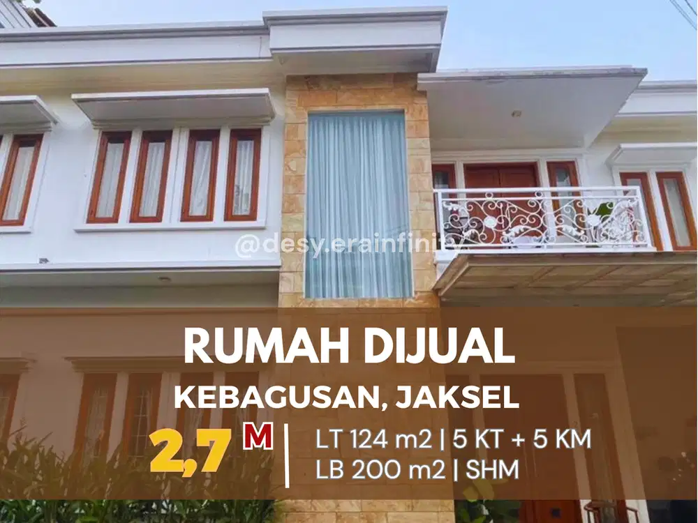 Dijual Cepat Rumah di Kebagusan Jakarta Selatan Fully Furnished