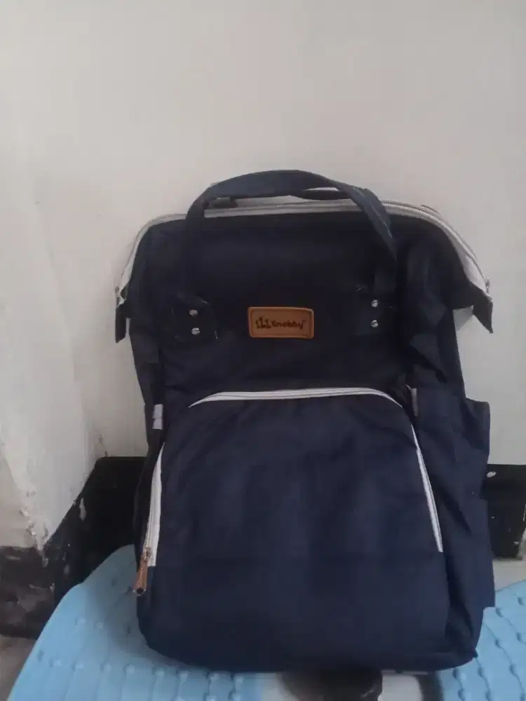 Snoobby diaper bag warna navy,tas ransel