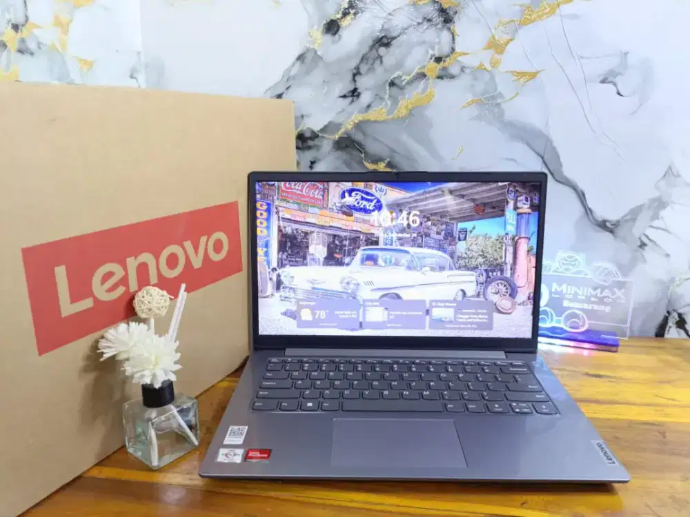 Lenovo V14 Athlon Ram 8 NVNE 256GB Garansi resmi slim win 11 ori