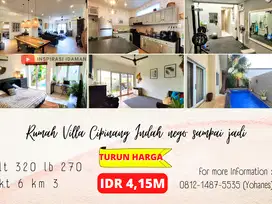 Rumah Villa Cipinang Indah 320mtr Hoek ada Pool Nego Sampai Jadi