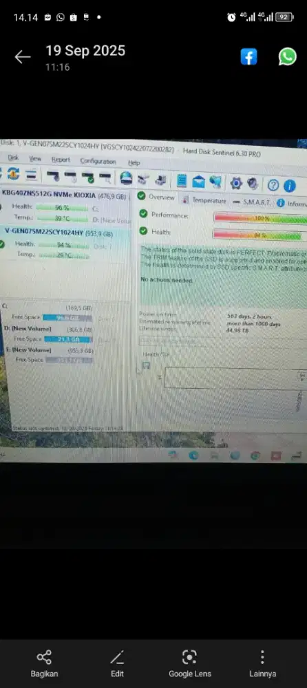 Ssd 1TB vgen platinum