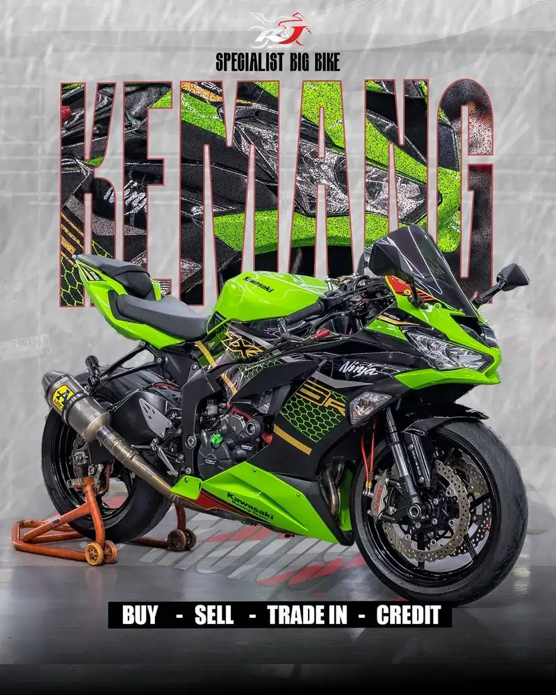(Full Paper)Kawasaki Zx636 Nik 2019 Warna Hijau HoneyComb Knalpot Arro