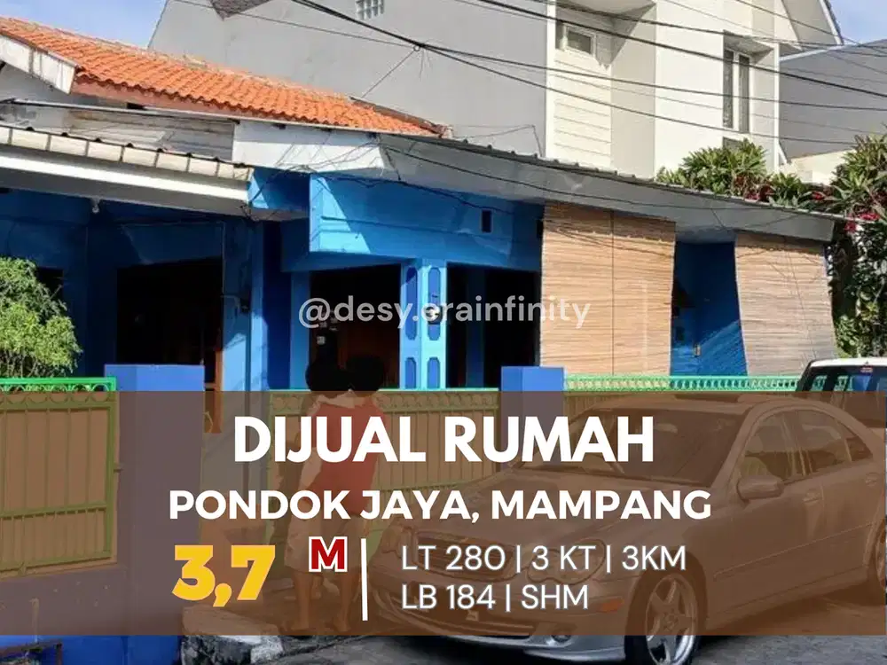 Dijual Cepat Rumah Di Pondok Jaya, Mampang Prapatan