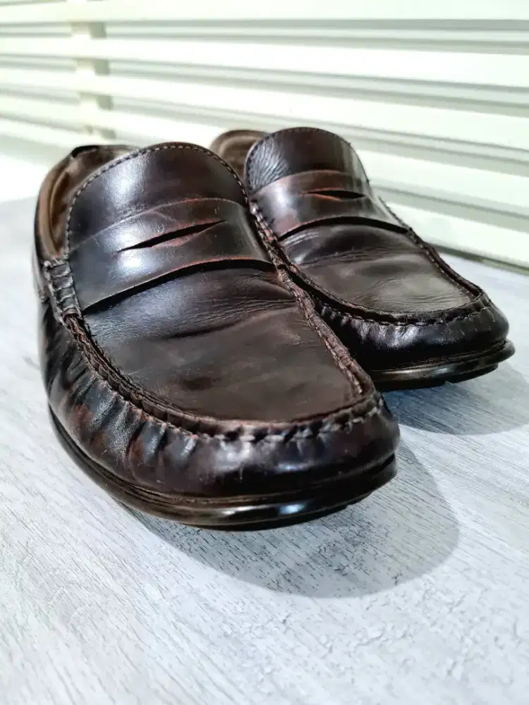 Sepatu pria original branded ecco brown