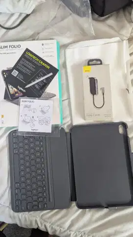 Logi Keyboard ipad 10 & 11 (A16) + Baseus Angle bend 7 (1 paket)