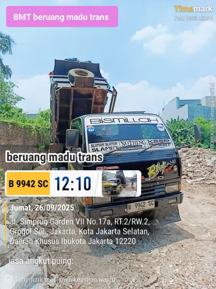 Jasa angkut puing dan sampah