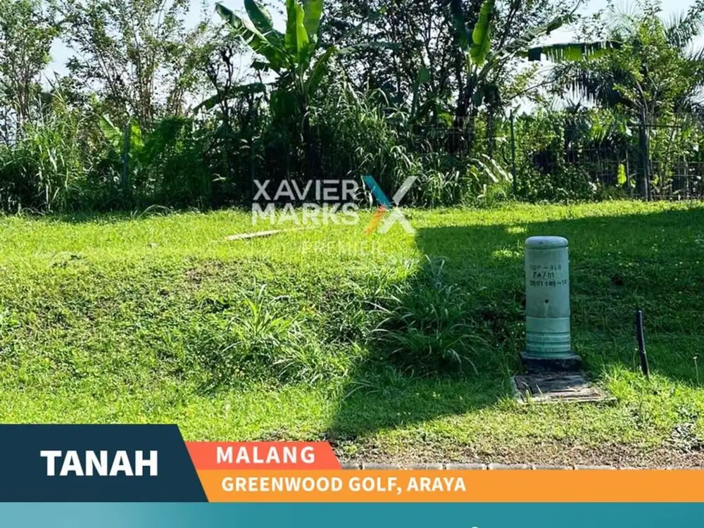 Dijual Unit Langka Tanah Kavling di Greenwood Golf Araya Malang