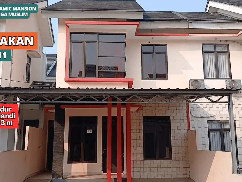 Rumah Cluster Kluarga Muslim Dekat Tol Grand Wisata & LRT Bekasi Timur