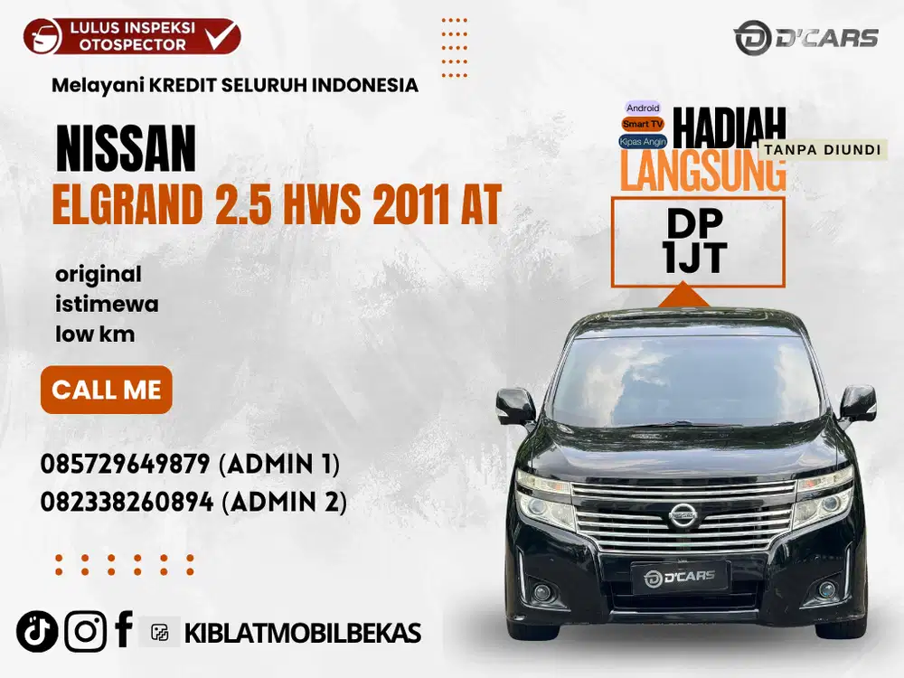 NISSAN ELGRAND 2.5 HWS 2011 MATIC LOW KM ISTIMEWA