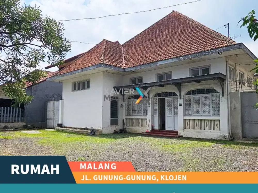 Dijual Rumah Klasik Kolonial di Daerah Jalan Gunung-Gunung Klojen