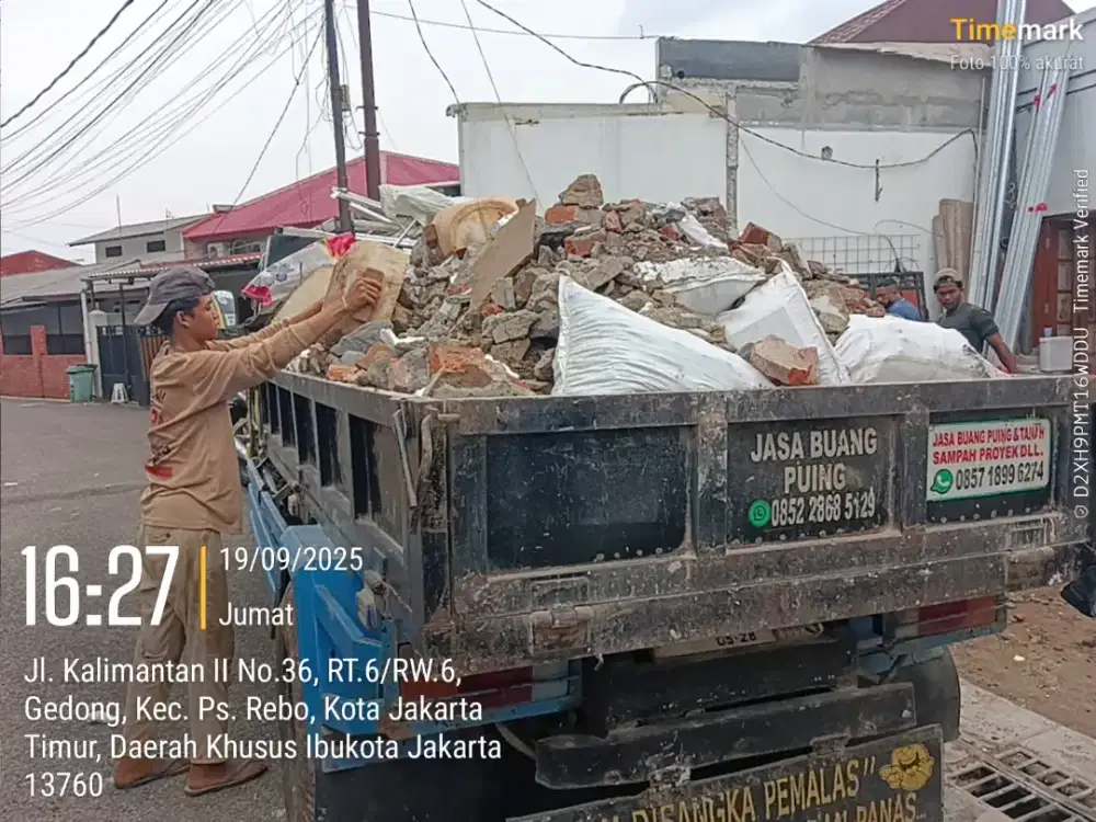 Jasa angkut puing dan buang sampah