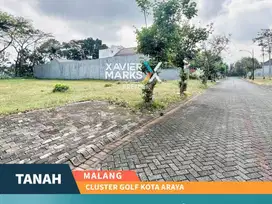 Tanah Kavling Backyard Lapangan Golf Di Cluster Golf Araya Malang(698)