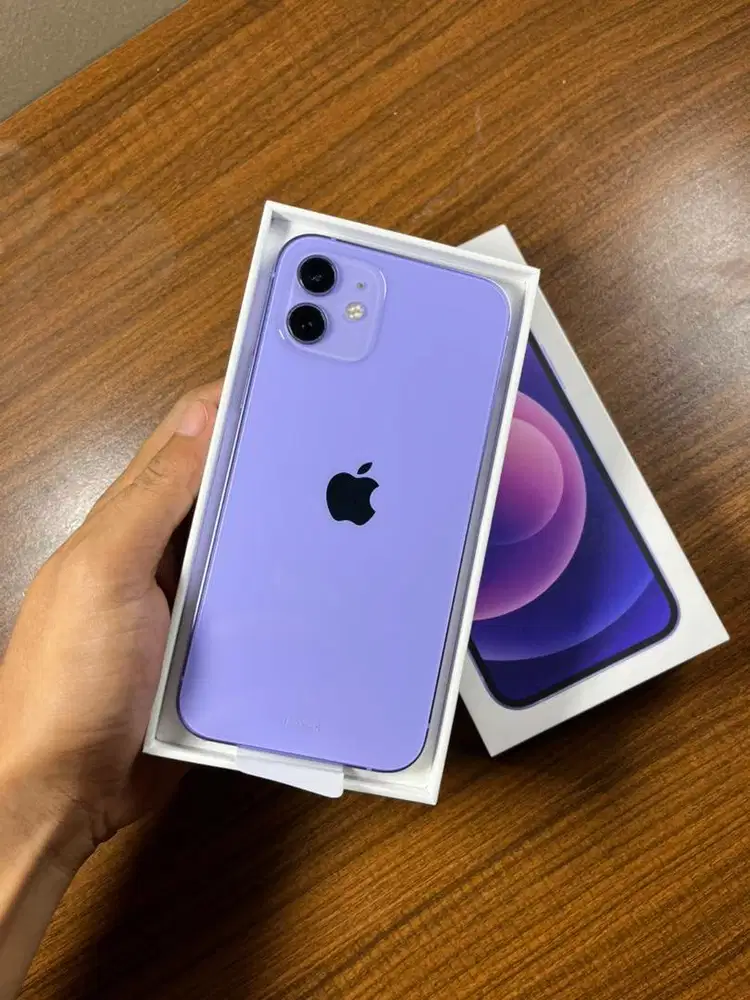 Iphone 12 128gb iBox purple. Terima tukar tambah