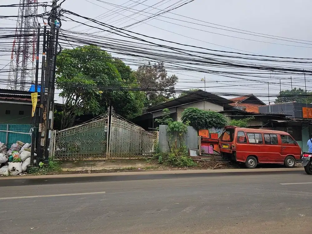 Tanah Pinggir Jalan Raya 800m2 SHM di Pondok Gede Bekasi