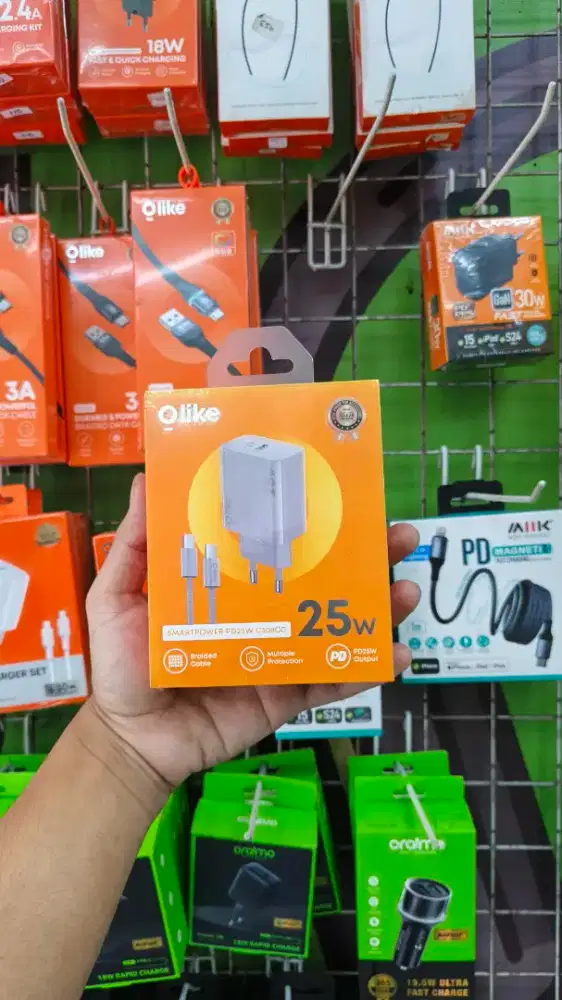 TRAVEL CHARGER TYPE C TO C 25W OLIKE C308CC