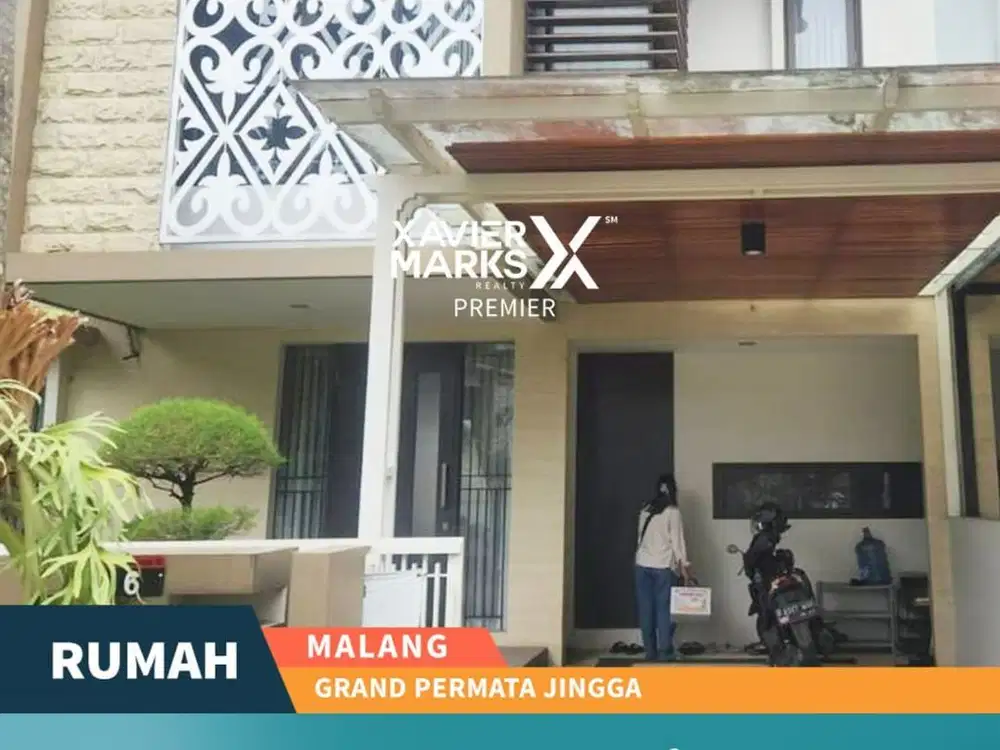 Rumah 2 Lt Dekat Tol Bandara di Grand Permata Jingga Sawojajar Malang