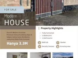 Rumah Mewah View Cakep dengan Full Furnish premium di Kanigoro Blitar