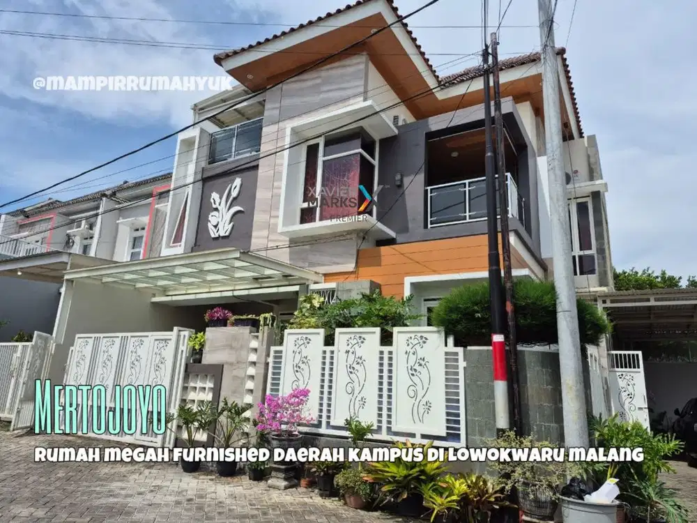 Rumah megah full furnished daerah kampus di Mertojoyo Lowokwaru
