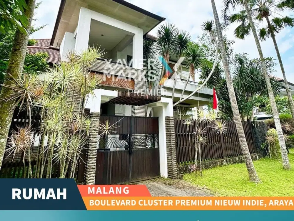 Rumah Hook di Boulevard Cluster Premium Nieuw Indie Araya Malang