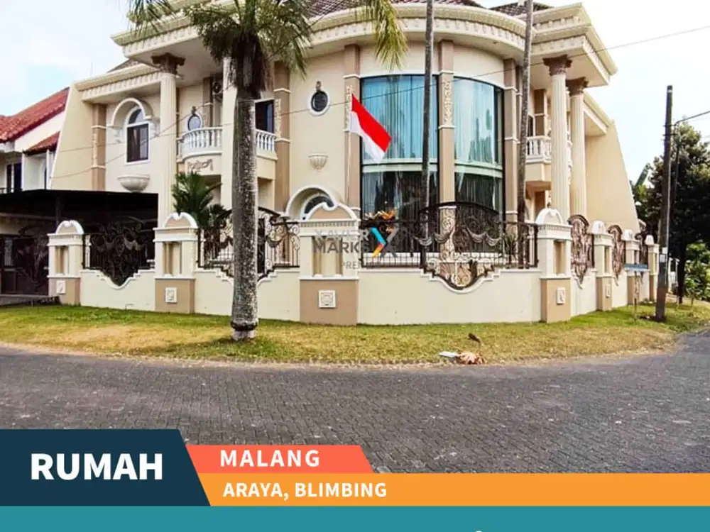 DIJUAL RUMAH MEWAH KLASIK FULL FURNISHED DI PERUMAHAN ELIT ARAYA