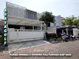 Rumah mewah full furnish di Araya Golf Malang