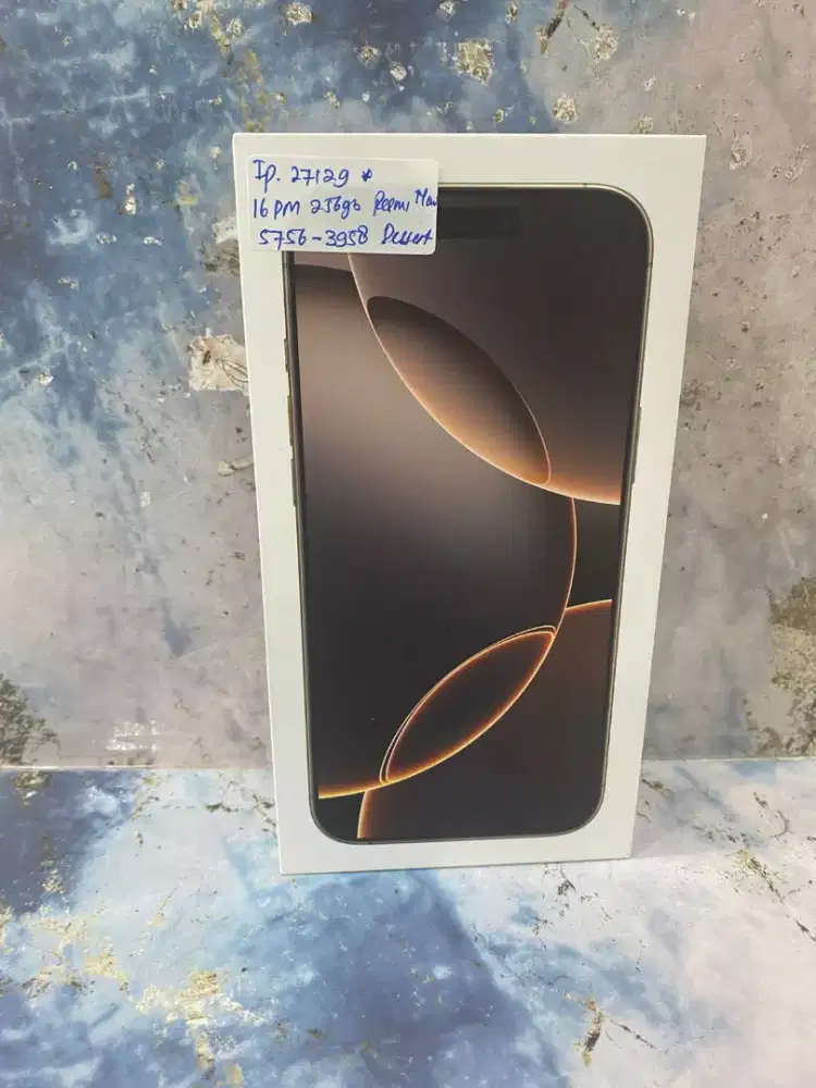 Di jual HP NEW IPHONE 16 PRO MAX warna DISSET memory internal 256GB