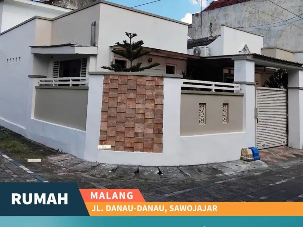 Rumah SHM Area Danau di Sawojajar Malang Kondisi Terawat