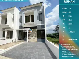 Dijual Rumah Baru Nyaman di Mulyorejo Sukun Malang
