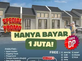Rumah bebas banjir tanah luas di menganti free biaya biaya