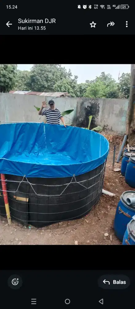 Dijual kolam ikan lele bioflok terpal