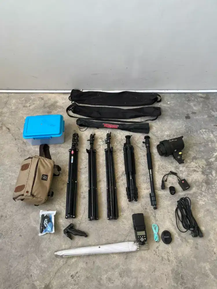 Lampu Kilat Flash Tripod Lightstand Payung Aksesoris