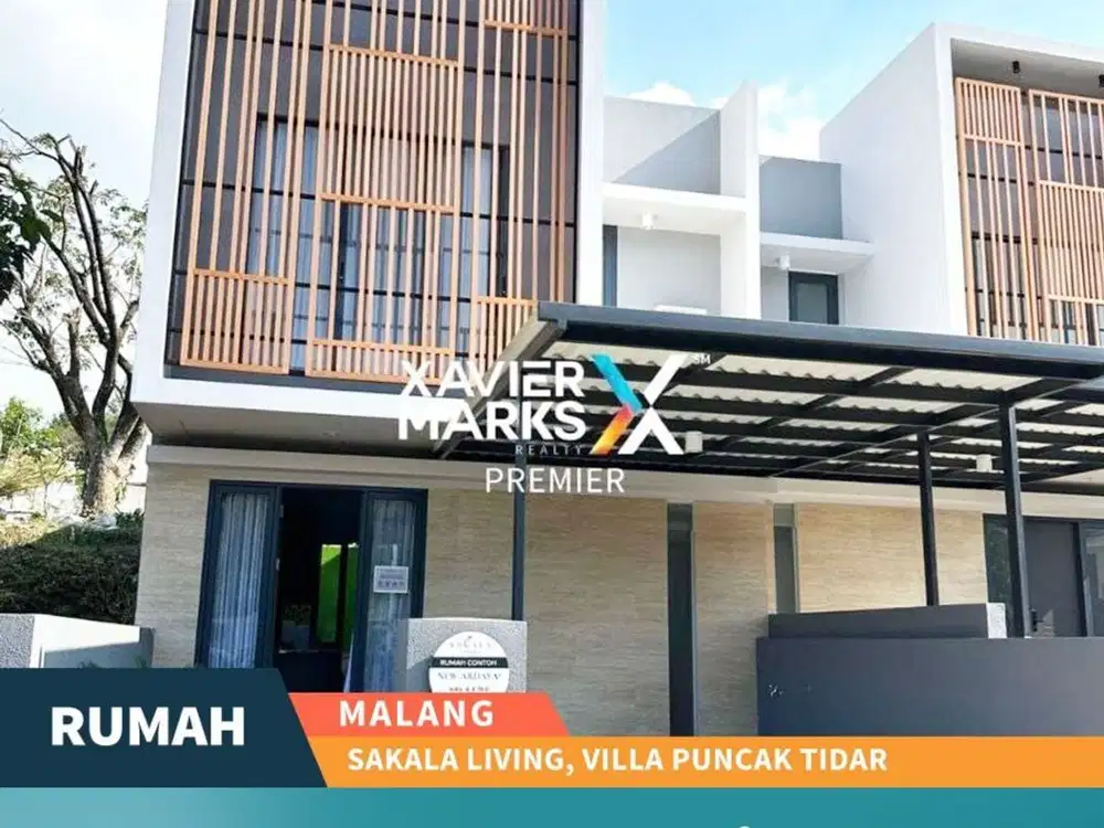 Dijual Rumah Konsep Resort di Sakala Living Villa Puncak Tidar Malang