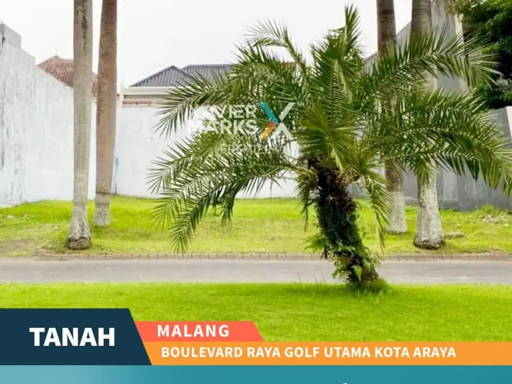 Tanah Kavling Di Boulevard Raya Golf Utama Kota Araya Malang(OLX674)
