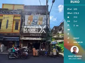 DISEWAKAN RUKO (turun harga) Strategis di Pasar Besar, Malang