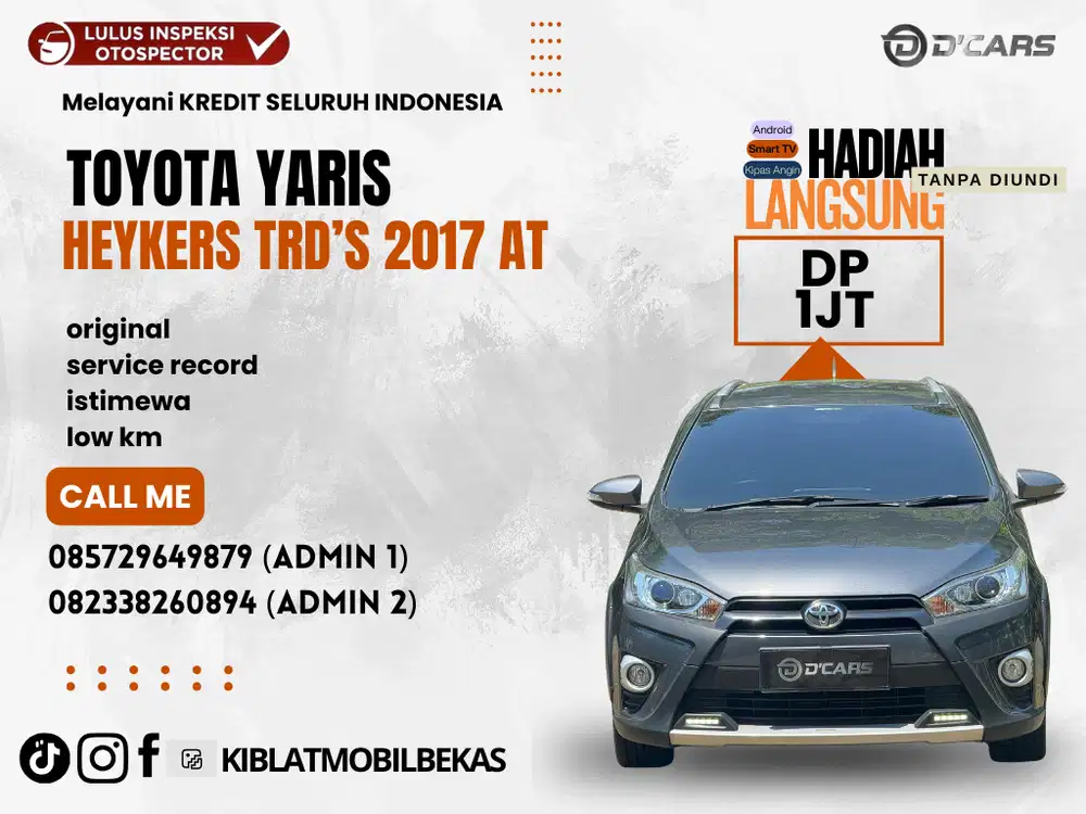 TOYOTA YARIS HEYKERS 1.5 TRD SPORTIVO 2017 MATIC  SERVICE RECORD