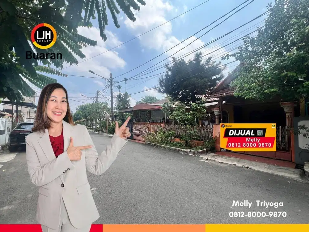 Rumah Asri dan Strategis Komplek Pondok Kelapa Indah, Jakarta Timur