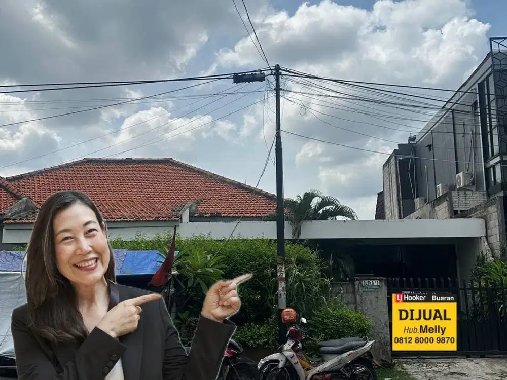 Rumah Strategis Dekat Stasiun KRL Pinggir Jalan Raya Buaran Jakarta
