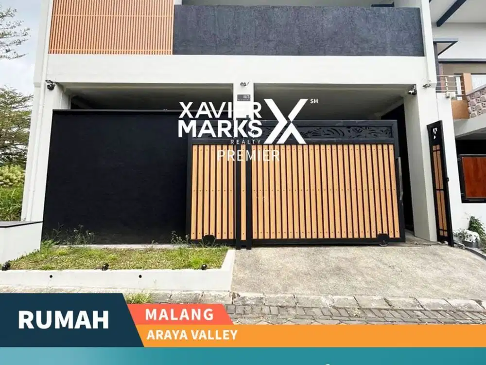 Rumah Estetik Mewah 2 Lantai + Rooftop Di Araya Valley Malang