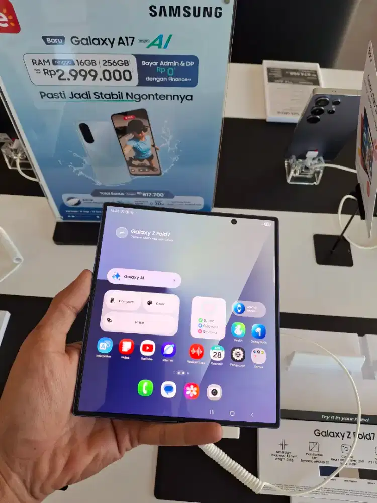 SAMSUNG Z FOLD 7 FREE BUDS FE, CHARGER, ZPREMIERE DAN GOOGLE AI PRO
