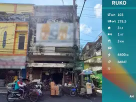 DISEWAKAN RUKO Strategis di Pasar Besar, Malang